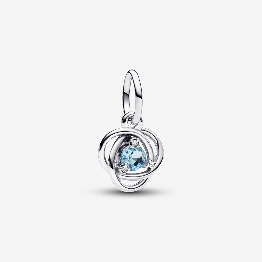 Pendente Cerchio Eterno Azzurro Marzo
