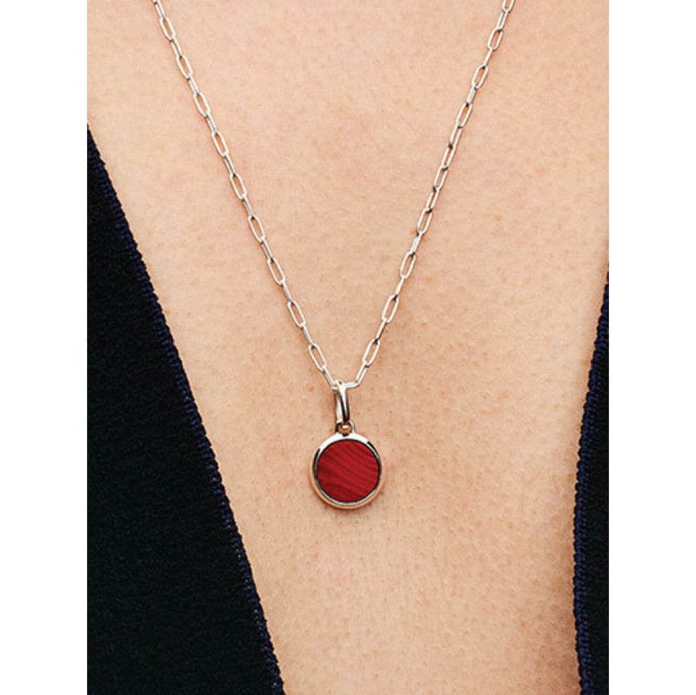 Charm Medallion Mini Vetro di Murano Rosso da incidere Pandora ME