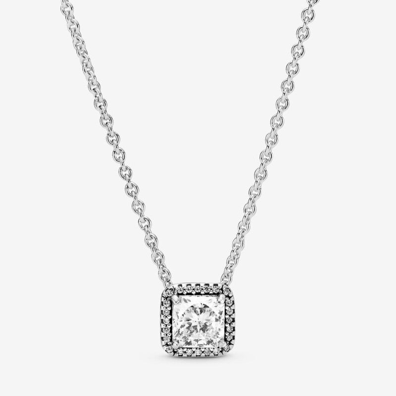 Collana con Punto Luce quadrato scintillante