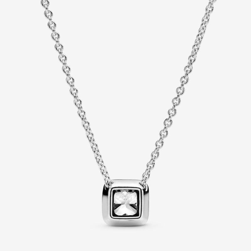 Collana con Punto Luce quadrato scintillante