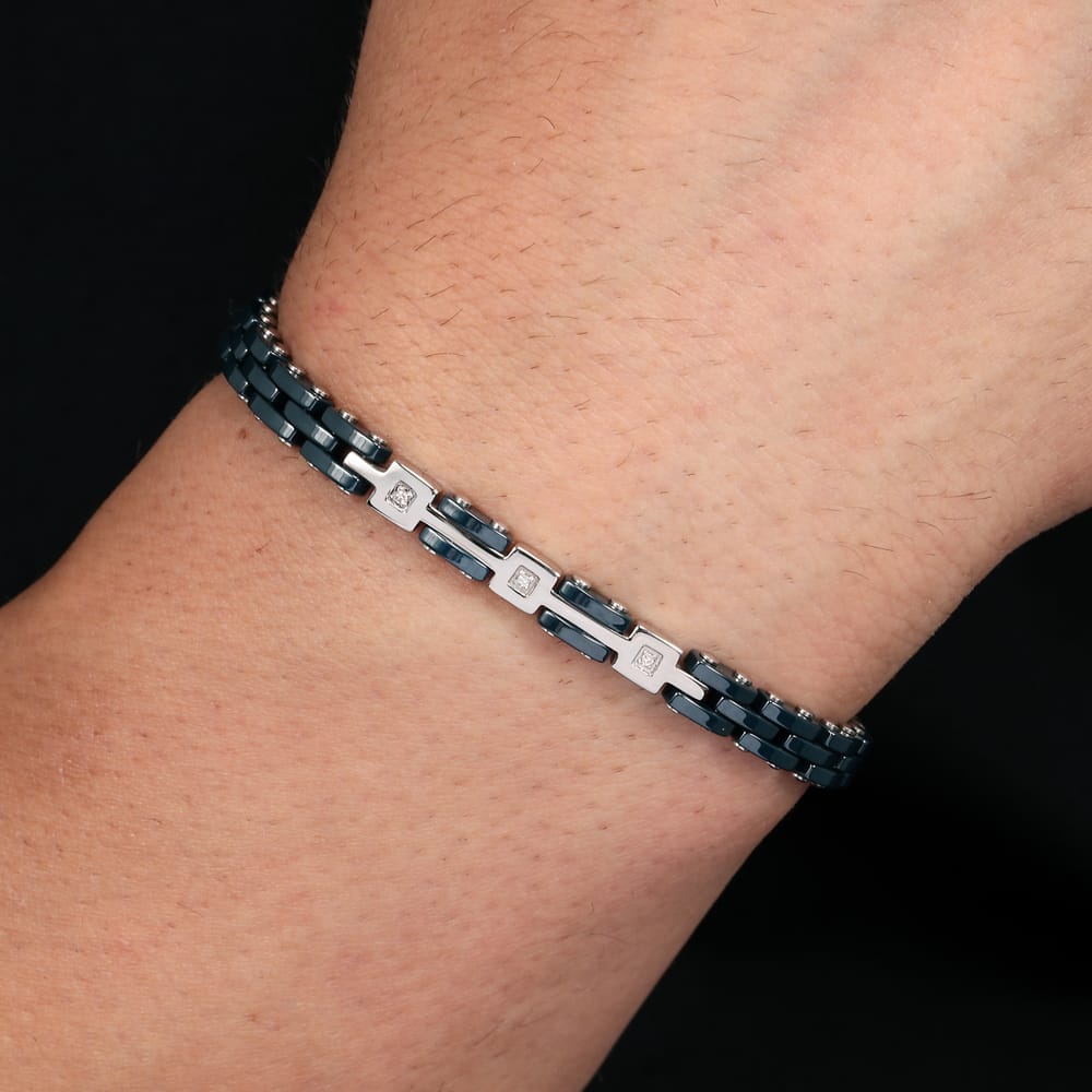 Bracciale Diamonds in Acciaio e Diamante – Morellato SAUK04 indossato