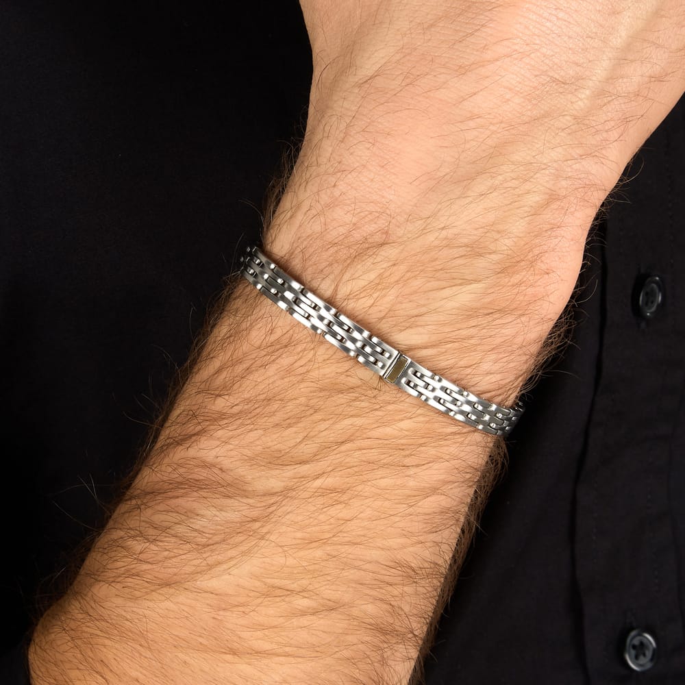 Bracciale Gold a Catena in Acciaio e Oro 18kt – Morellato SABY18 indossato