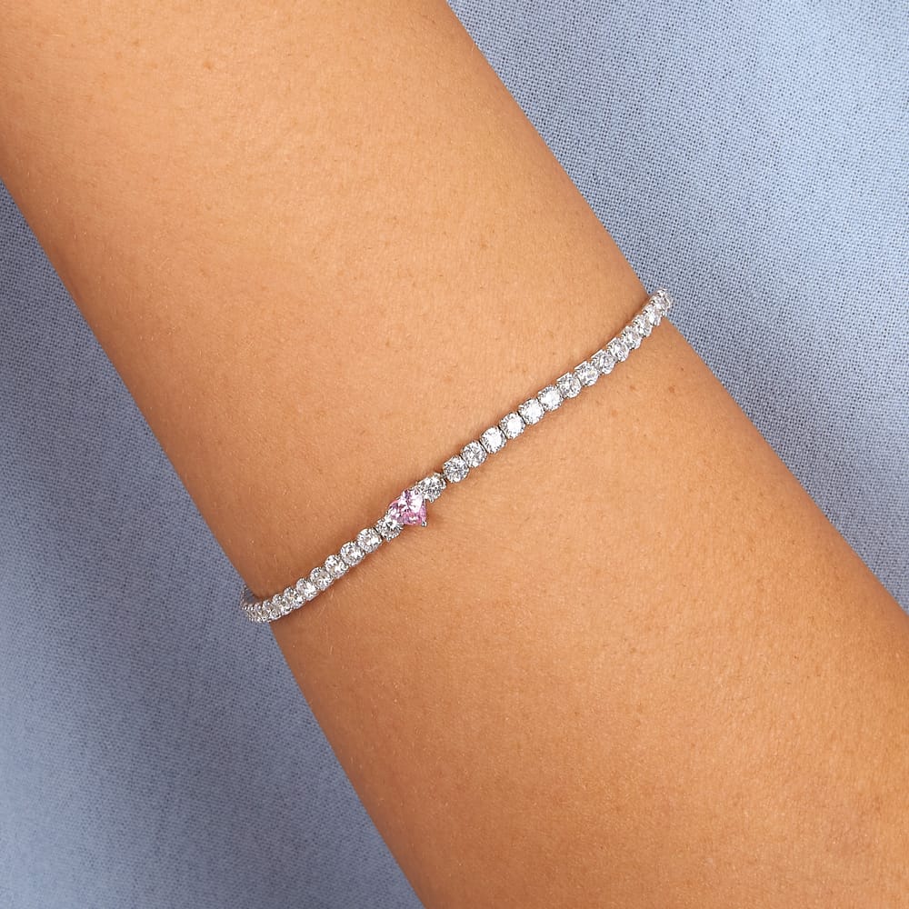 Bracciale Tennis Infinito in Argento e Zirconi Multicolore – Morellato SABD05 indossato