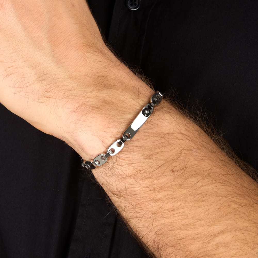 Bracciale Motown a Catena in Acciaio e Zirconi Bianchi – Morellato SALS126 indossato