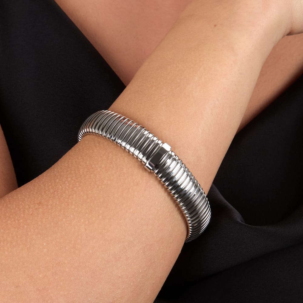 Bracciale Rigido Onda in Acciaio – Morellato SAZP14 indossato