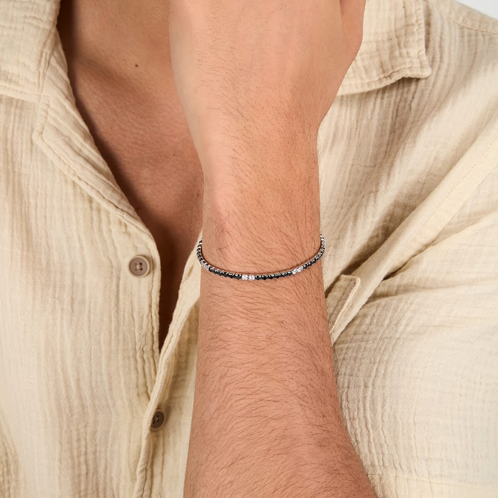 Bracciale Tennis in Argento e Zirconi Bianchi – Morellato SATT25 indossato