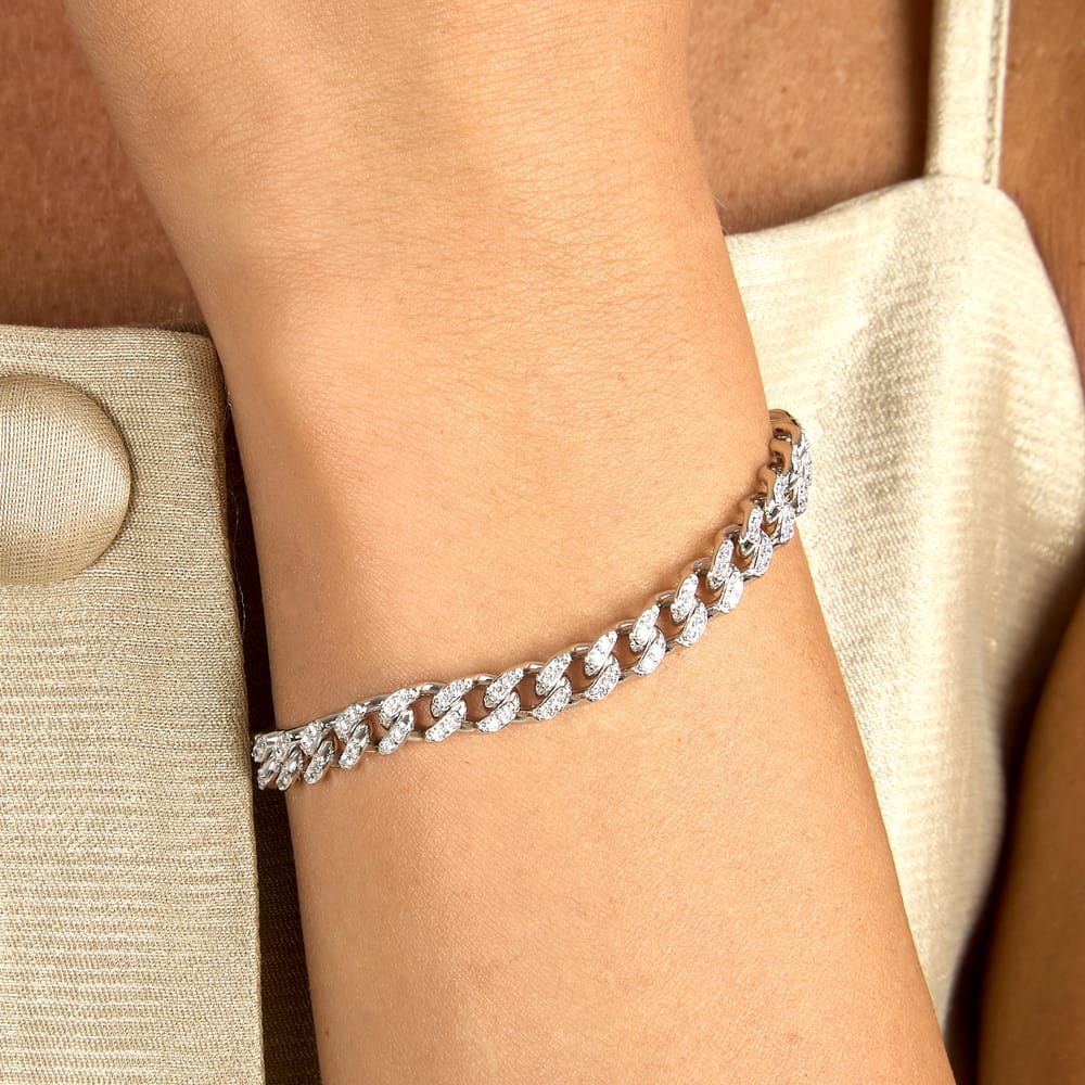Bracciale Trame in Argento e Zirconi Bianchi – Morellato SAAG09 indossato