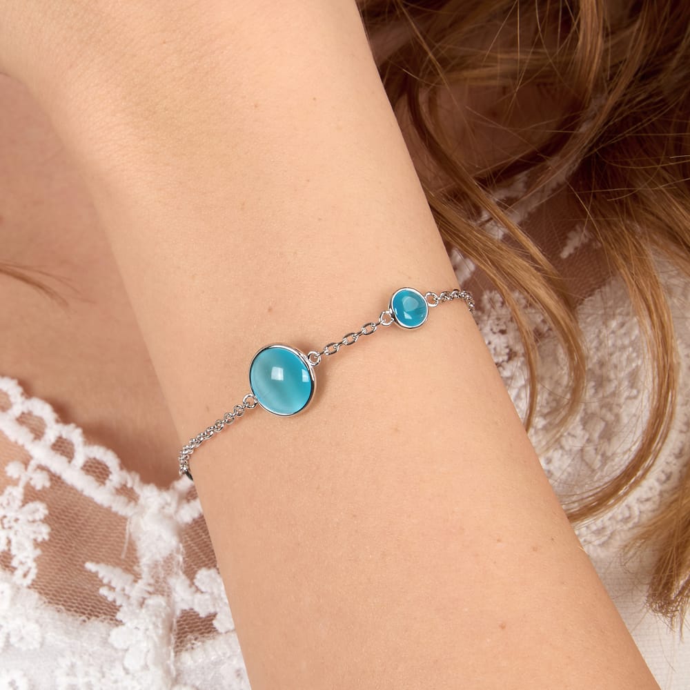 Bracciale Venezia a Catena in Argento e Occhio di Gatto – Morellato SAZM06 indossato