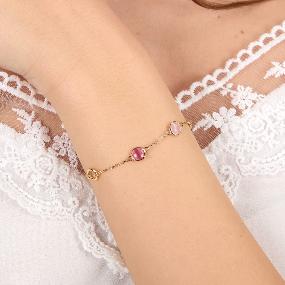 Bracciale Venezia a Catena in Argento Dorato e Occhio di Gatto – Morellato SAZM17 indossato
