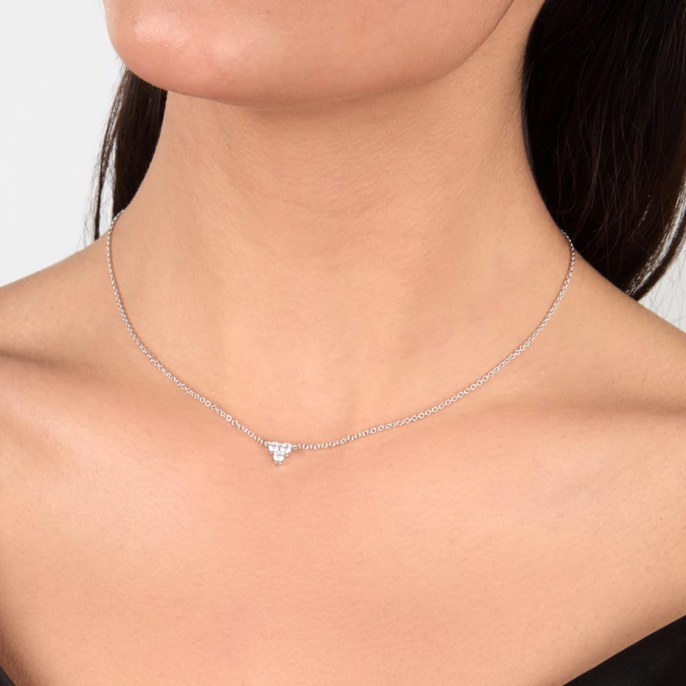 Collana Luminosa a Catena in Argento e Zirconi Bianchi – Morellato SAIW323 indossato