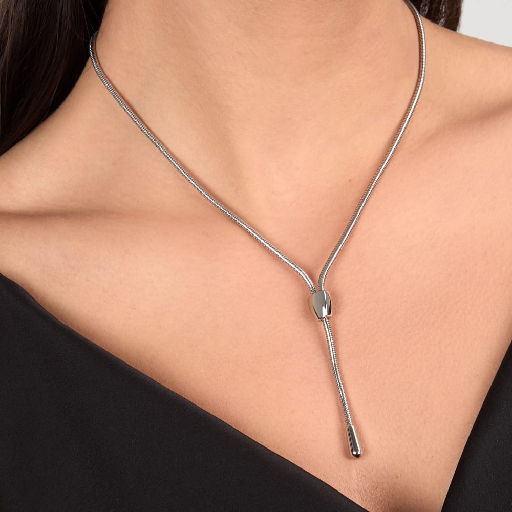 Collana Onda con Pendente in Acciaio – Morellato SAZP19 indossato