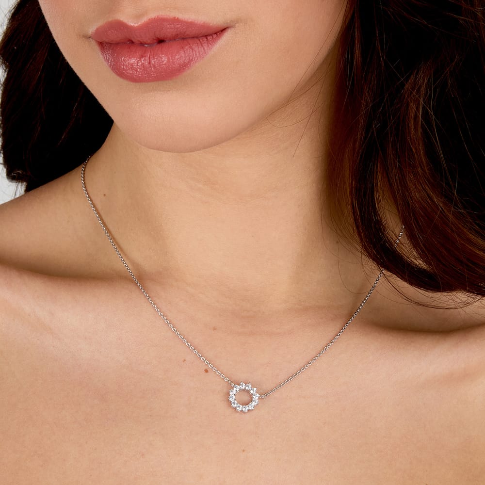 Collana Tesori in Argento e Zirconi Bianchi – Morellato SAIW262 indossato