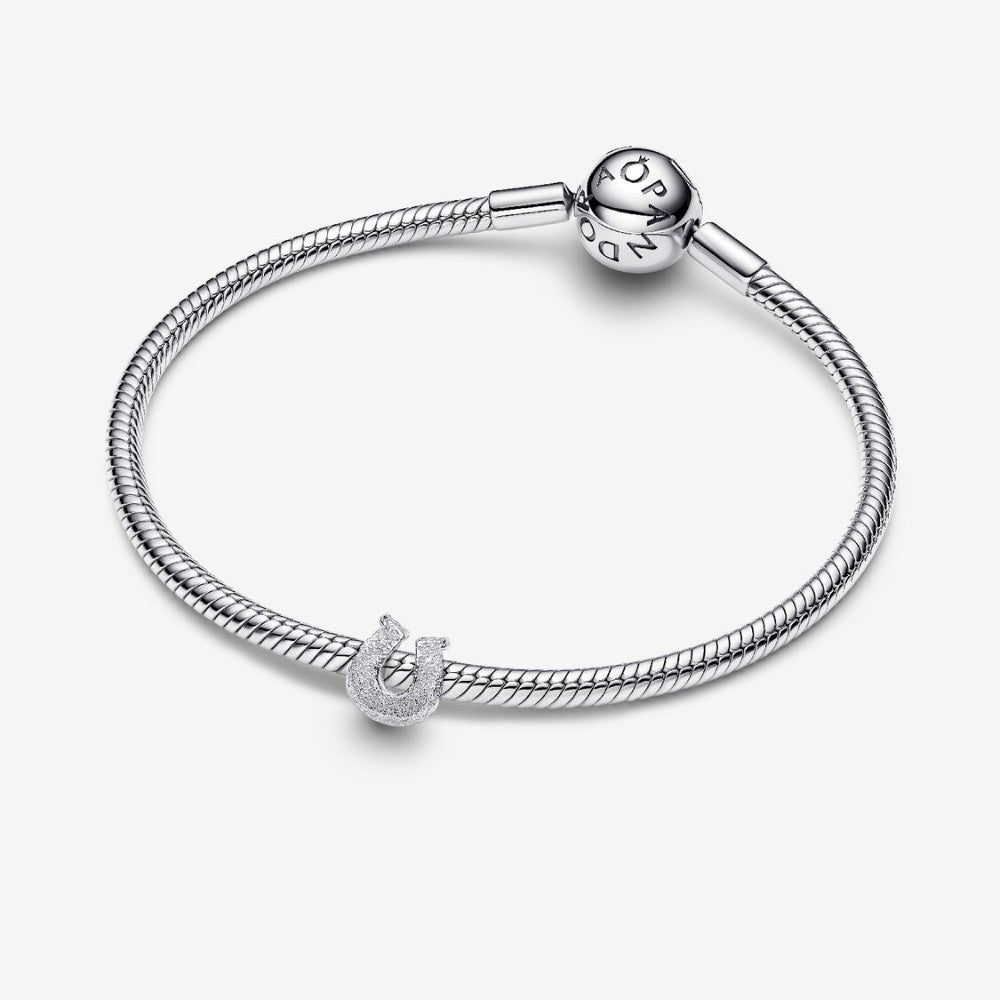 Mini Charm Ferro di cavallo effetto diamantato