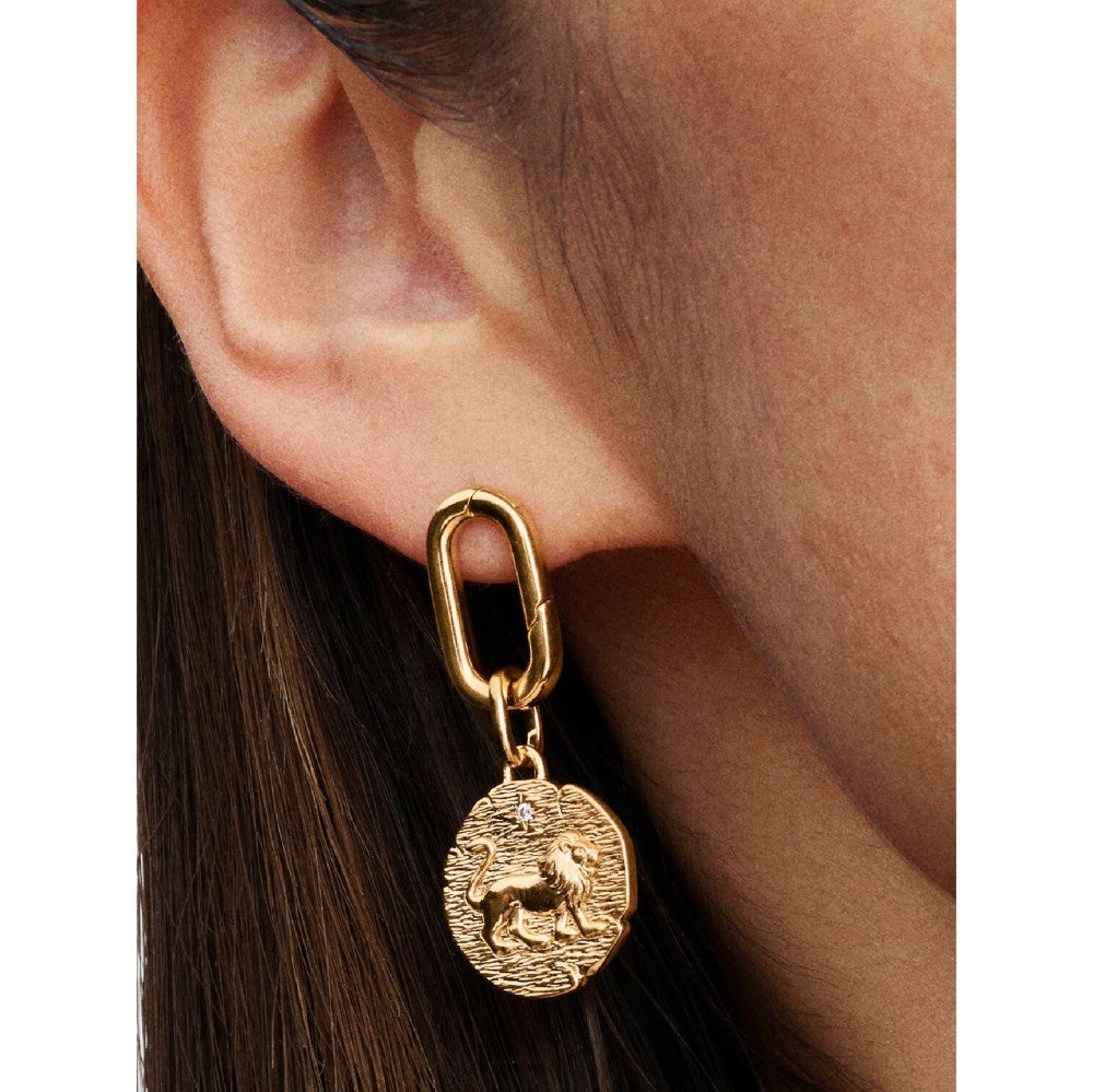 Charm Medallion Leone "Vita Veritas Virtus"
