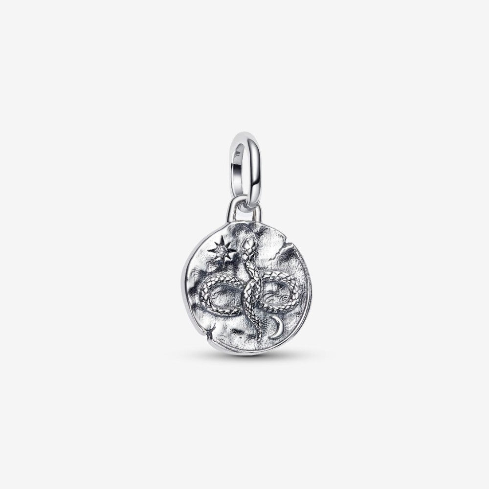 Charm Medallion Serpente "Memento Vivere"