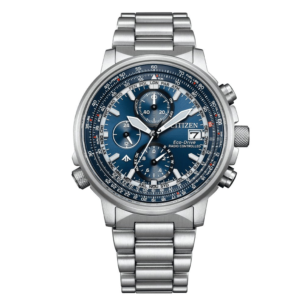 CITIZEN | Crono Pilot Acciaio 41mm