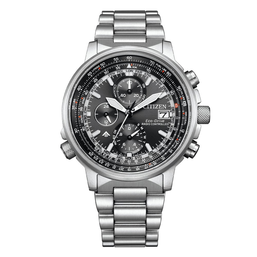 CITIZEN | Crono Pilot Acciaio 41mm