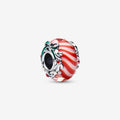 Charm Vetro di Murano Caramella di Natale