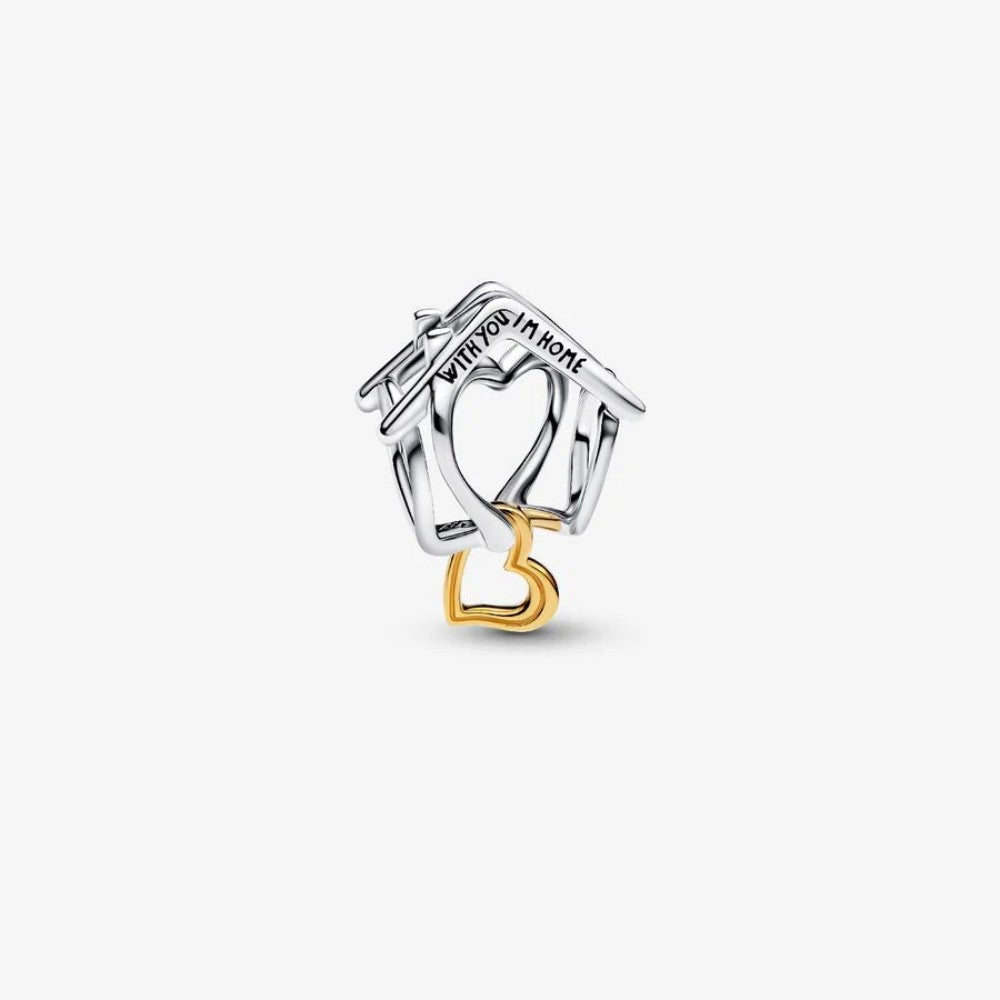 Charm Openwork Casa "With You I'm Home"