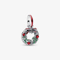 Charm Pendente Doppio Ghirlanda di Natale