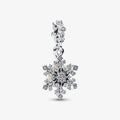 Charm pendente doppio Fiocco di neve opalescente