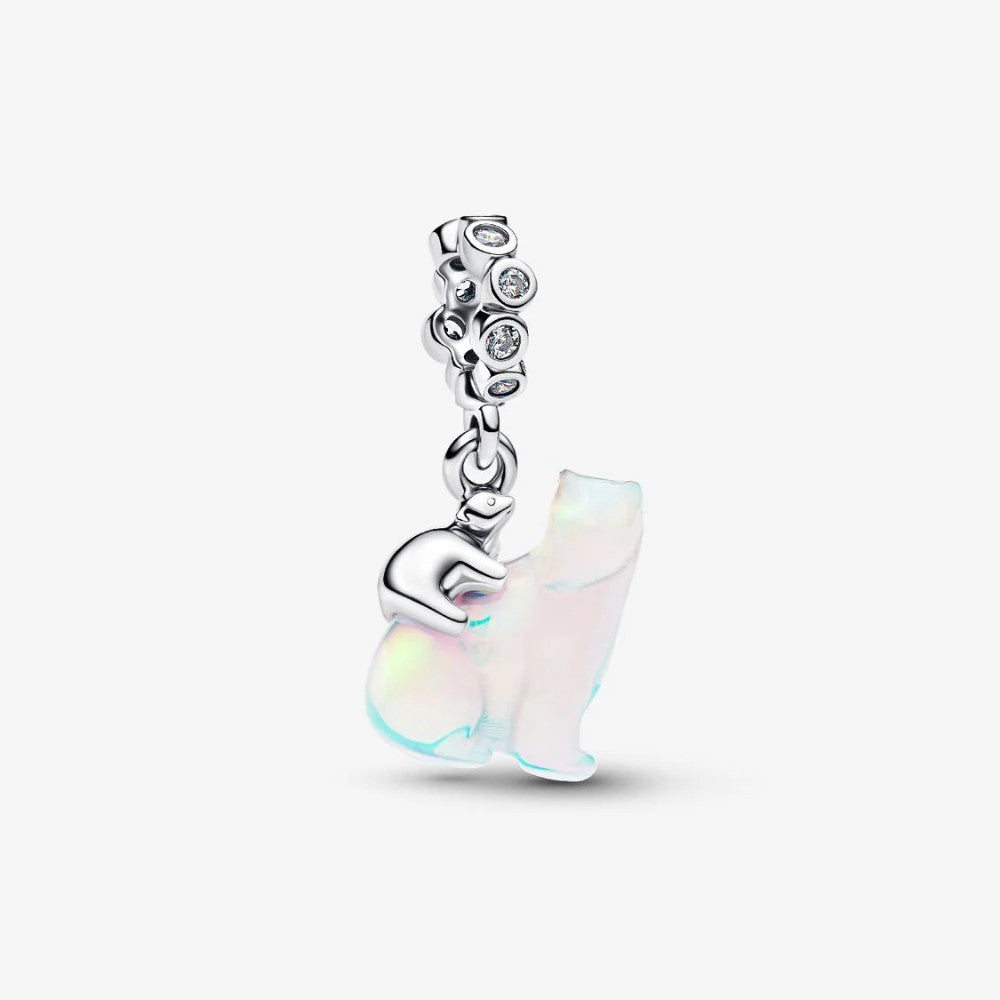 Charm Pendente Orso Polare Mamma e Cucciolo