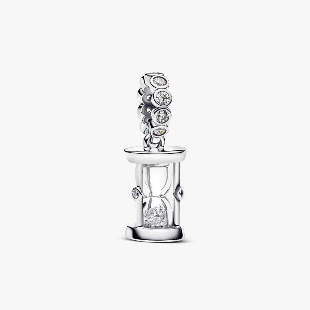 Charm Pendente Clessidra "Time is Precious"