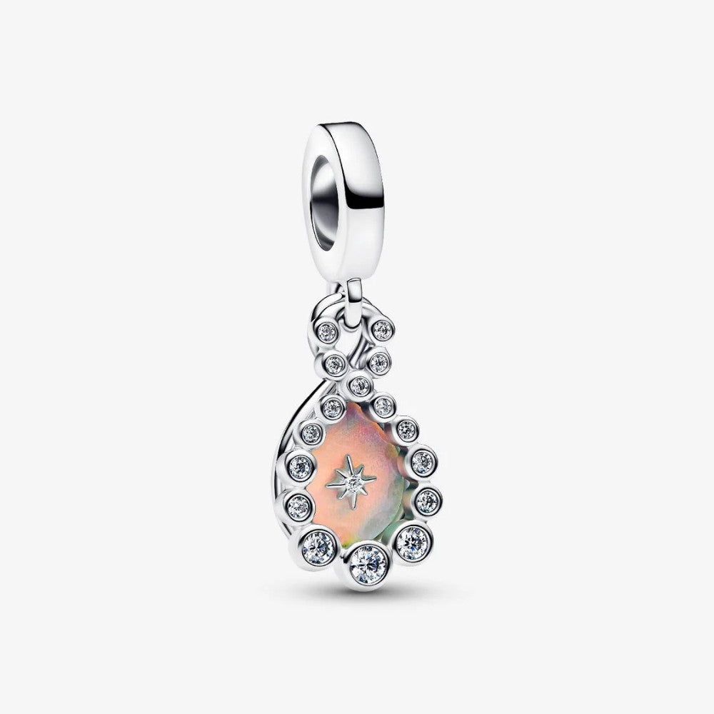Charm Pendente Doppio Infinito Opalescente
