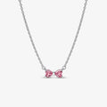 Collana Fiocco Luminoso Rosa