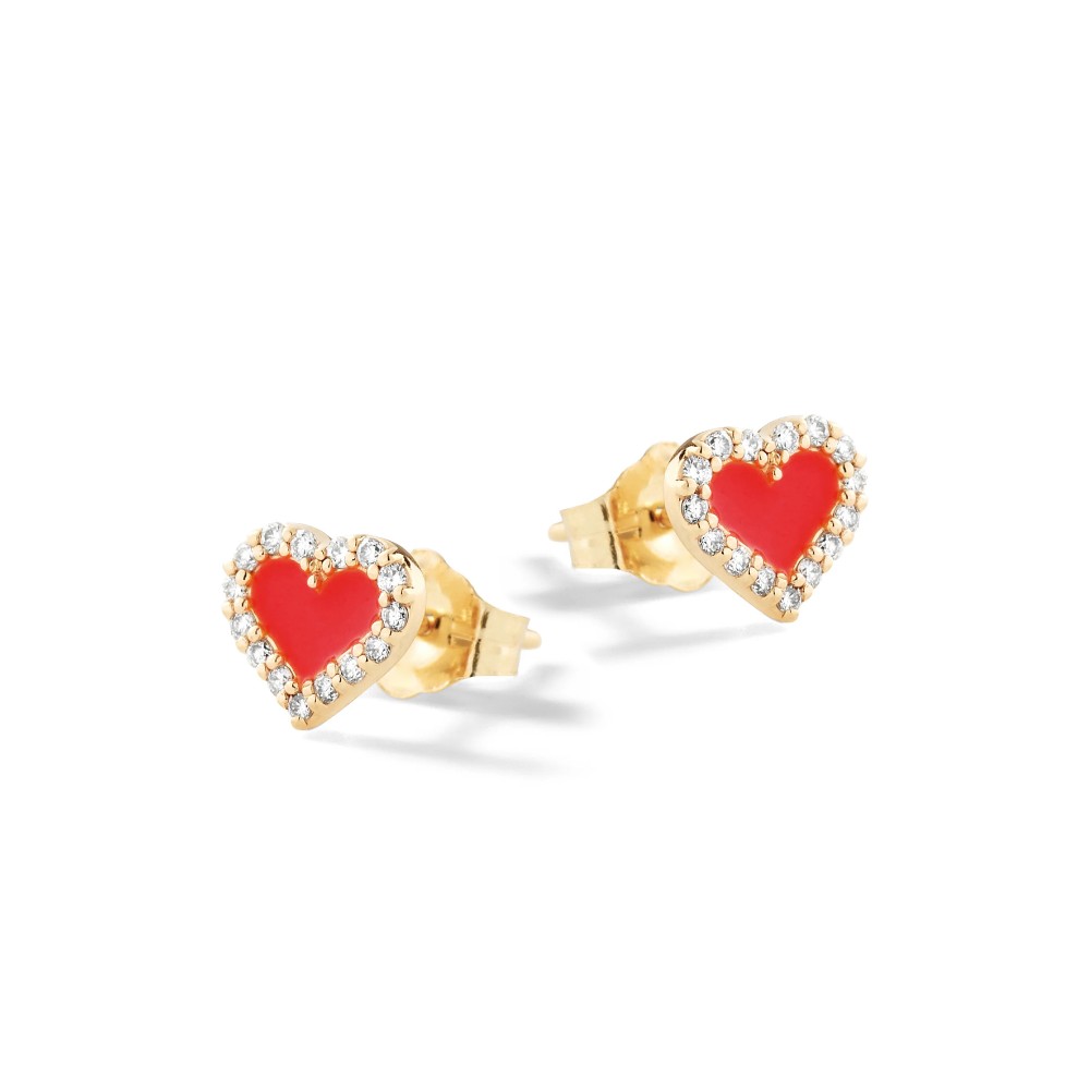 NANAN | Orecchini Cuore colorati | NAN0474