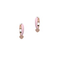 NANAN | Orecchini Cerchio Smalto Rosa | NAN0329