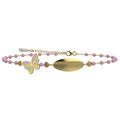 NANAN | Bracciale Targhetta Fatina dei Sogni Rosa | NAN0543