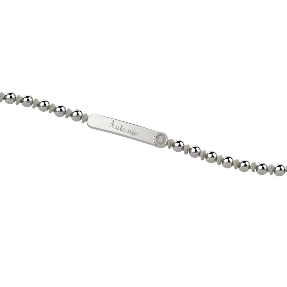 NANAN | Bracciale Bolas targhetta | NAN0117