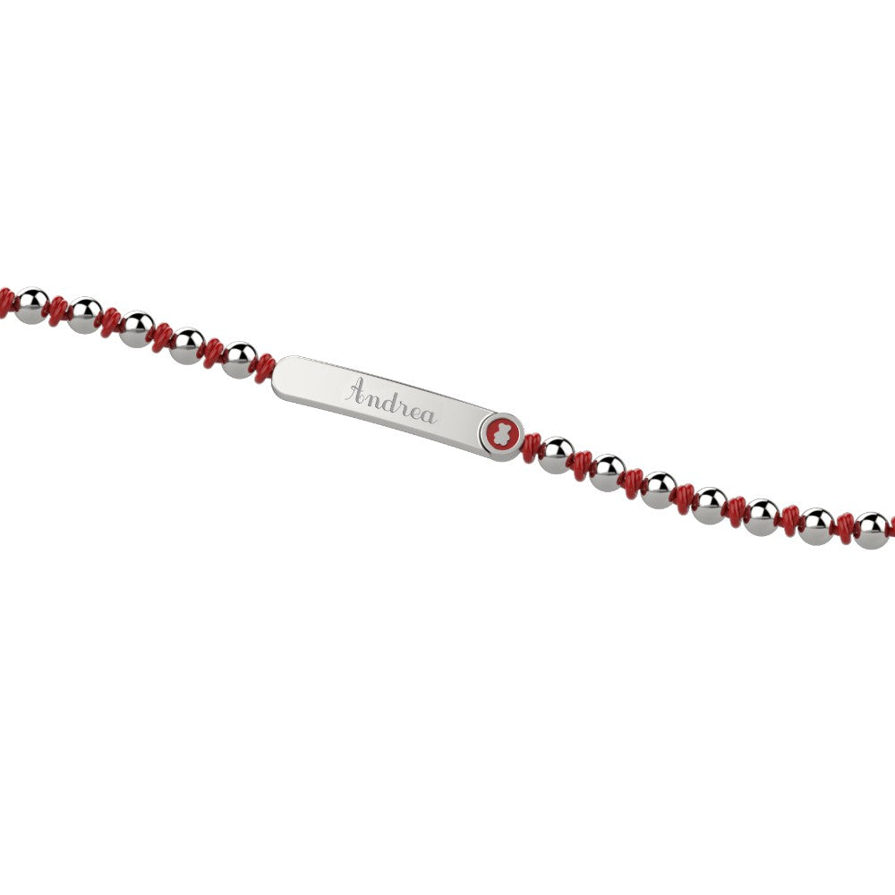 NANAN | Bracciale Bolas targhetta | NAN0116