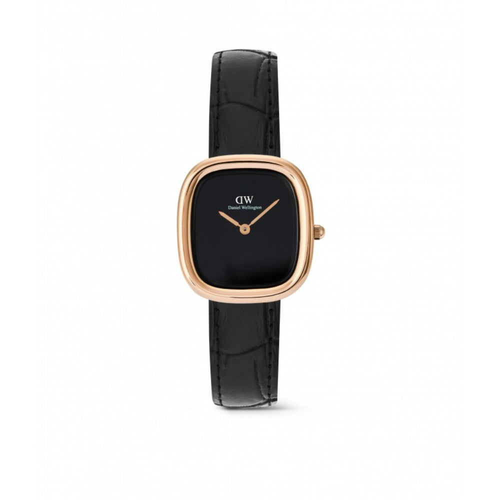 Daniel Wellington | Margot Reading Onyx Ceramic Rose Gold