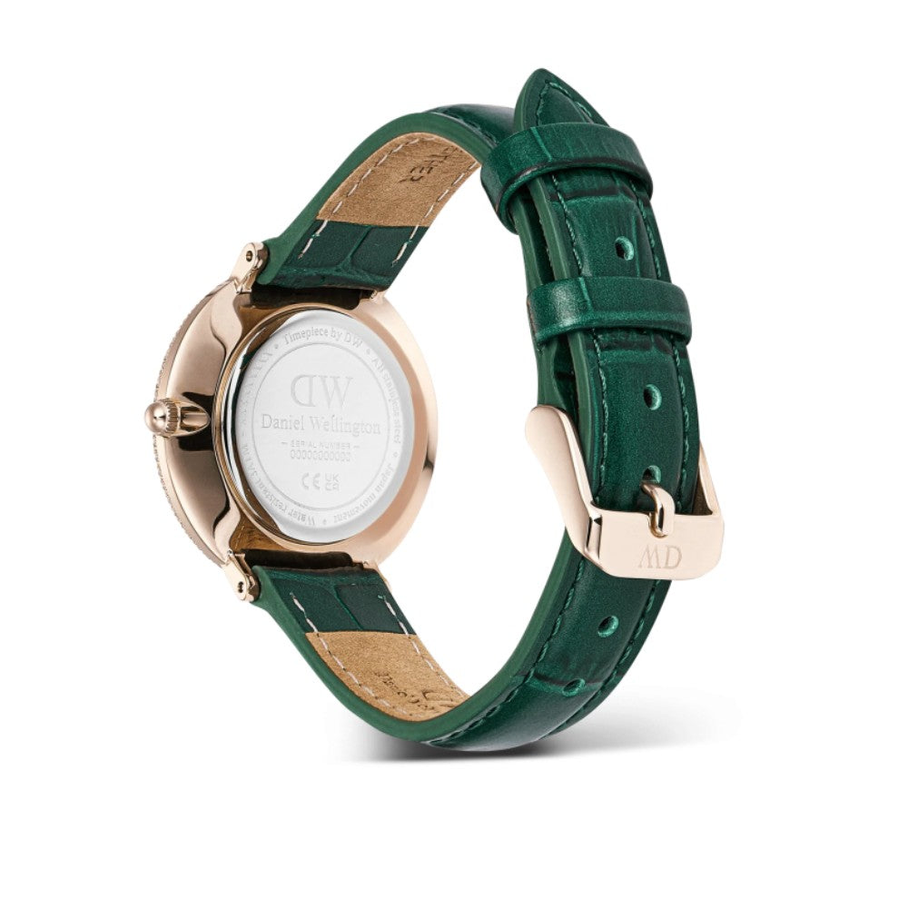 Daniel Wellington | Crystalline Bezel Green Croc Rose Gold