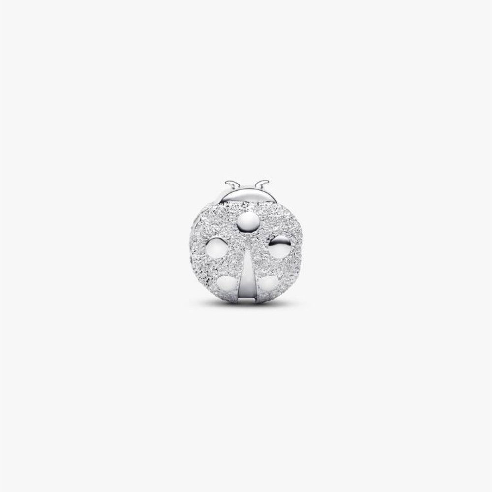 Mini Charm Coccinella effetto diamantato
