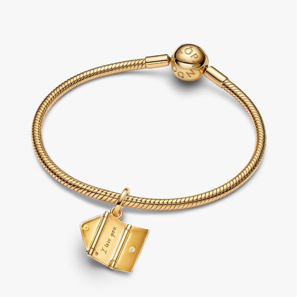 Charm Pendente Lettera d'amore Apribile da incidere