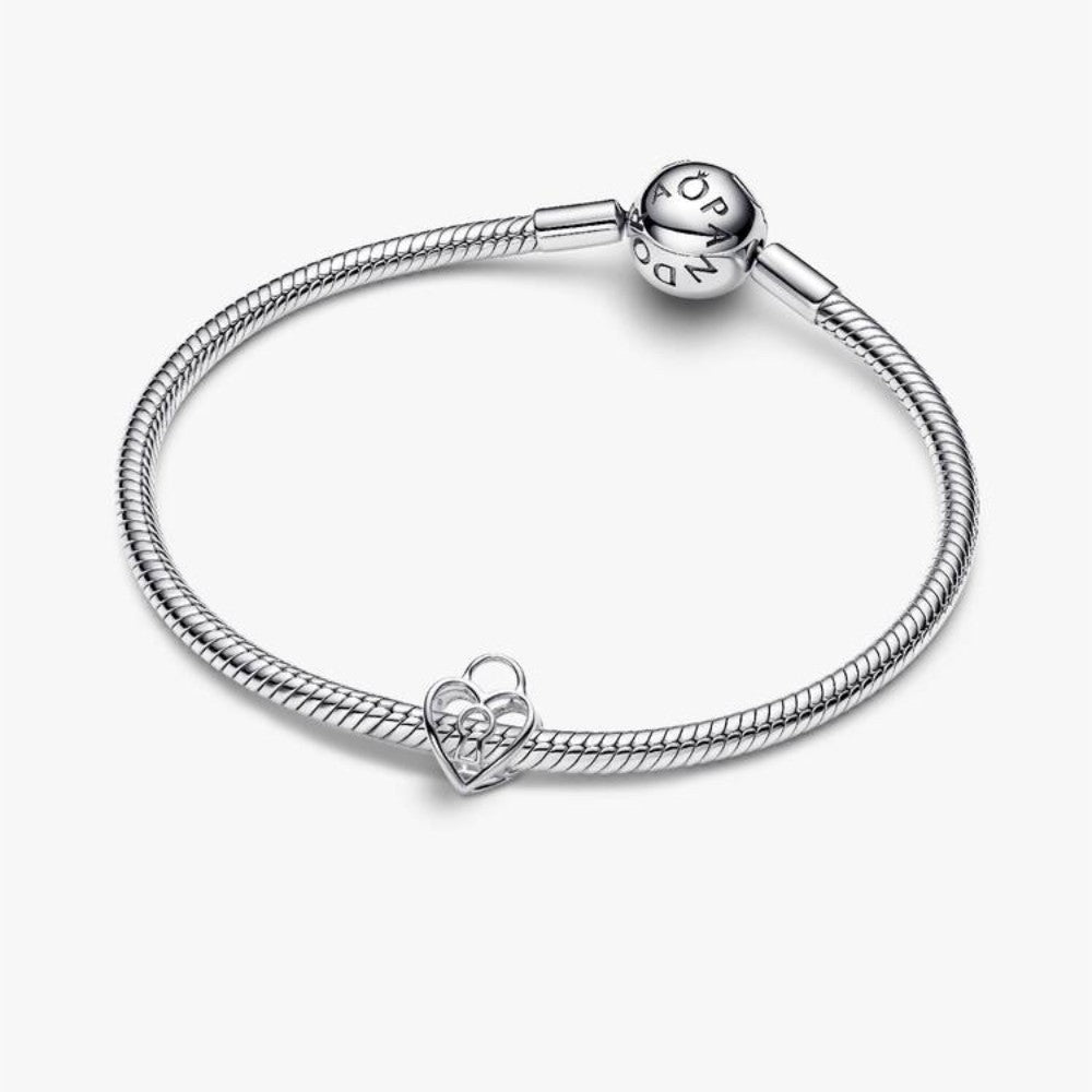 Charm Openwork Lucchetto Cuore