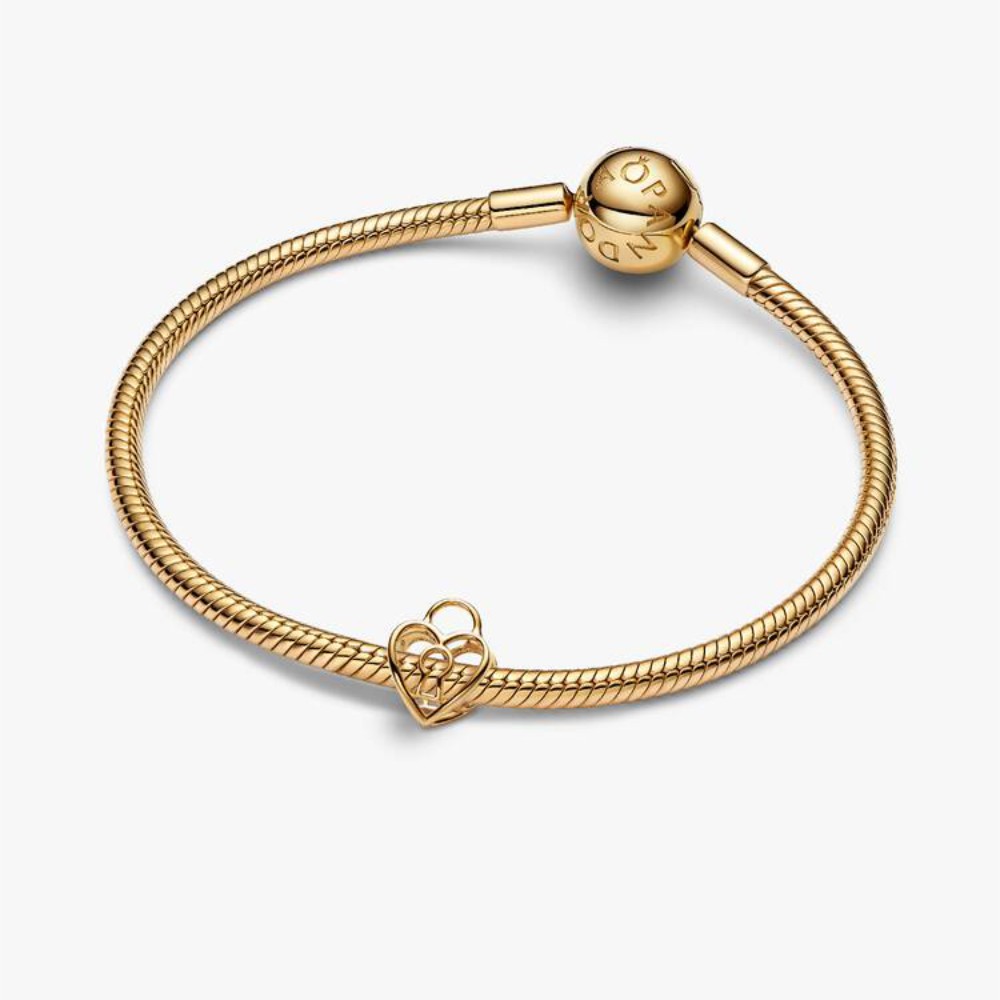 Charm Openwork Lucchetto Cuore