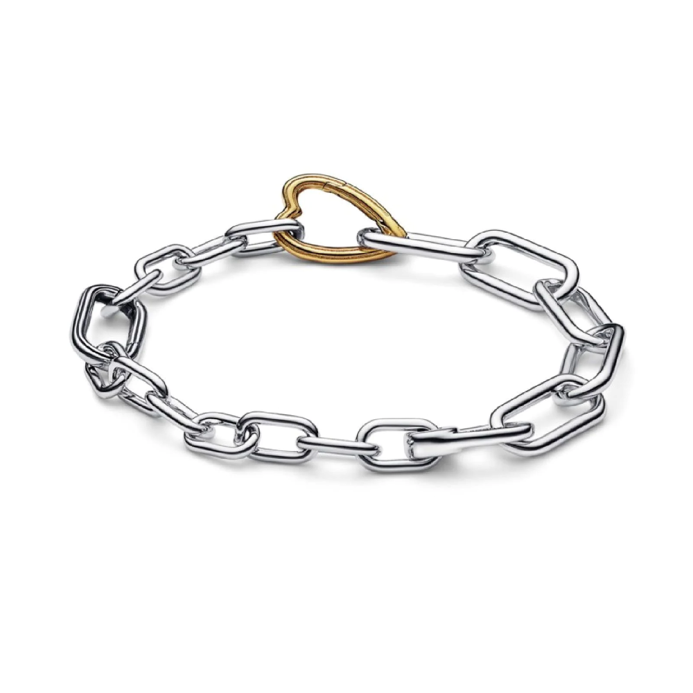 Bracciale Maglia Link con Connector a Cuore Pandora ME