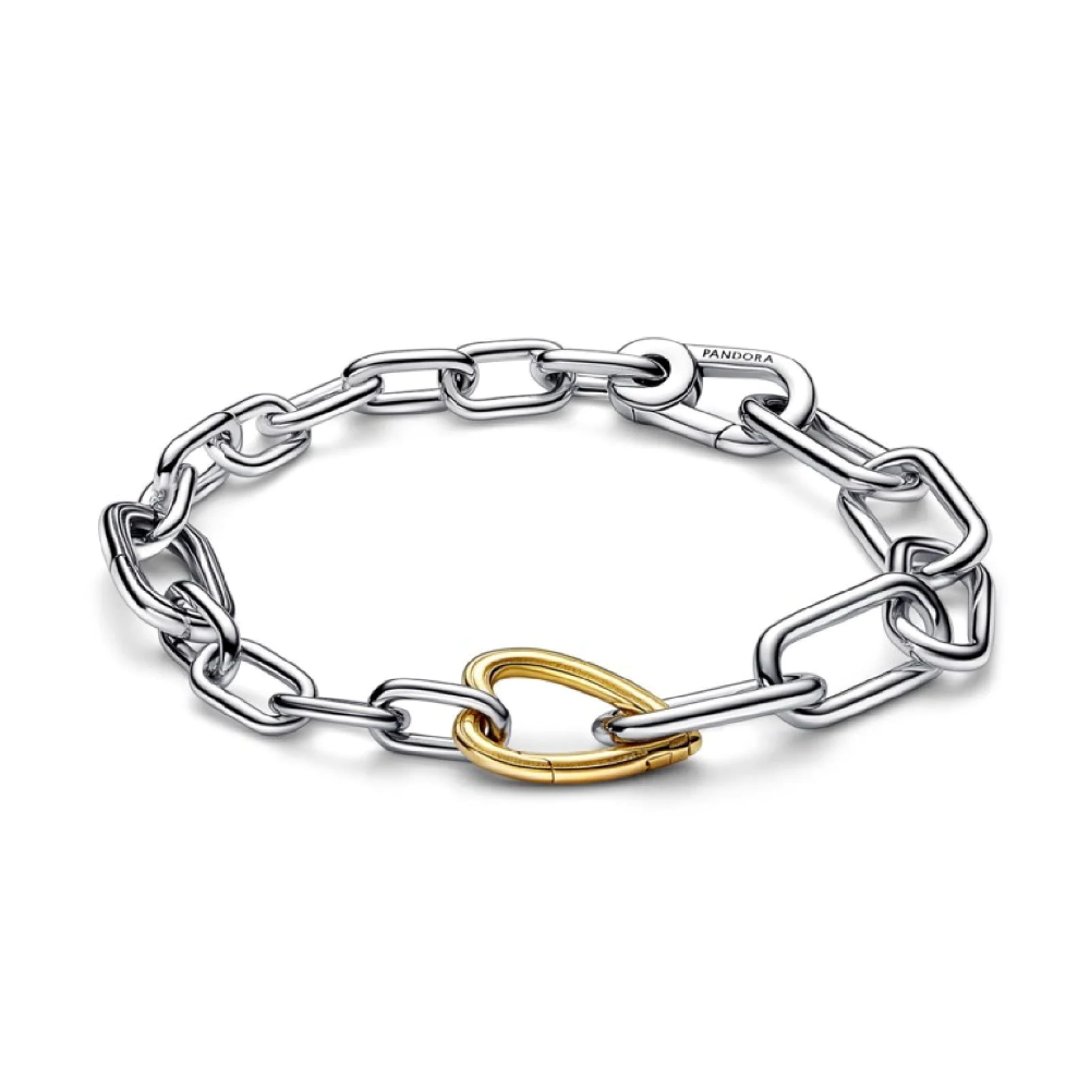 Bracciale Maglia Link con Connector a Cuore Pandora ME