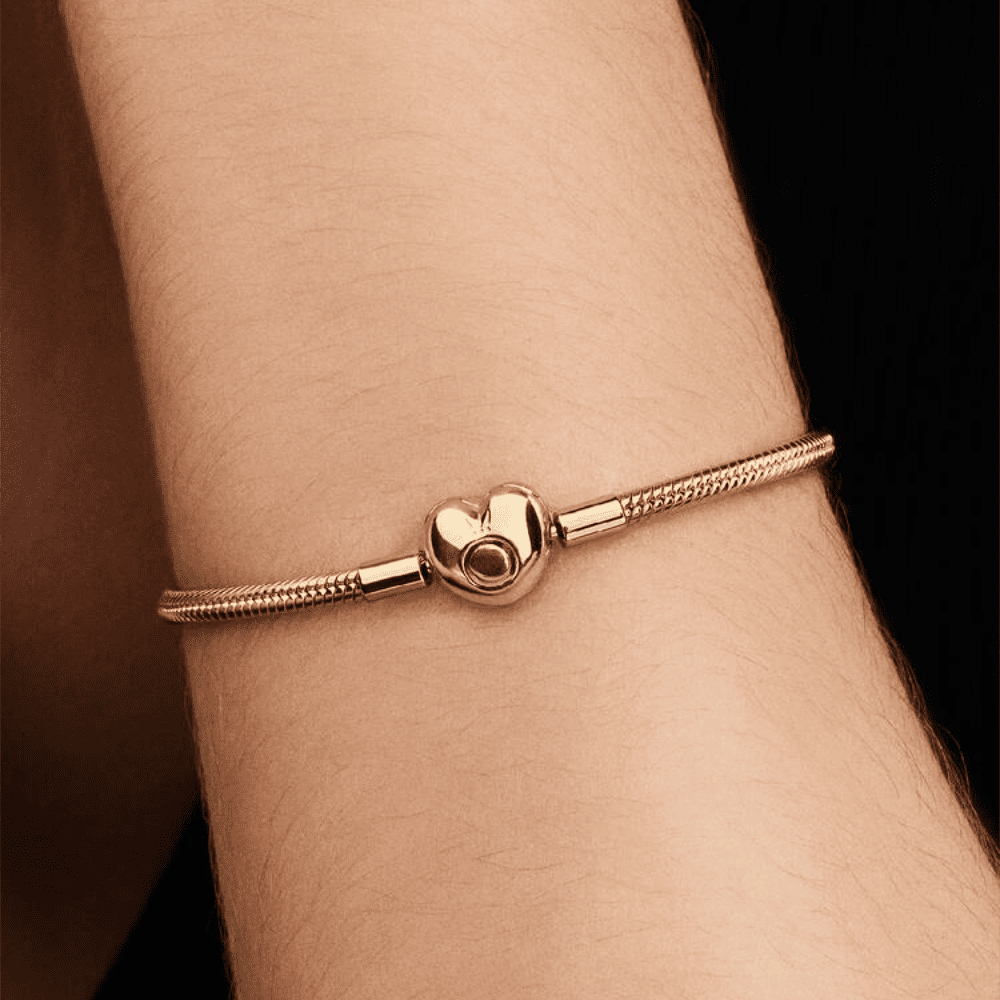 Bracciale Moments con Chiusura a Cuore