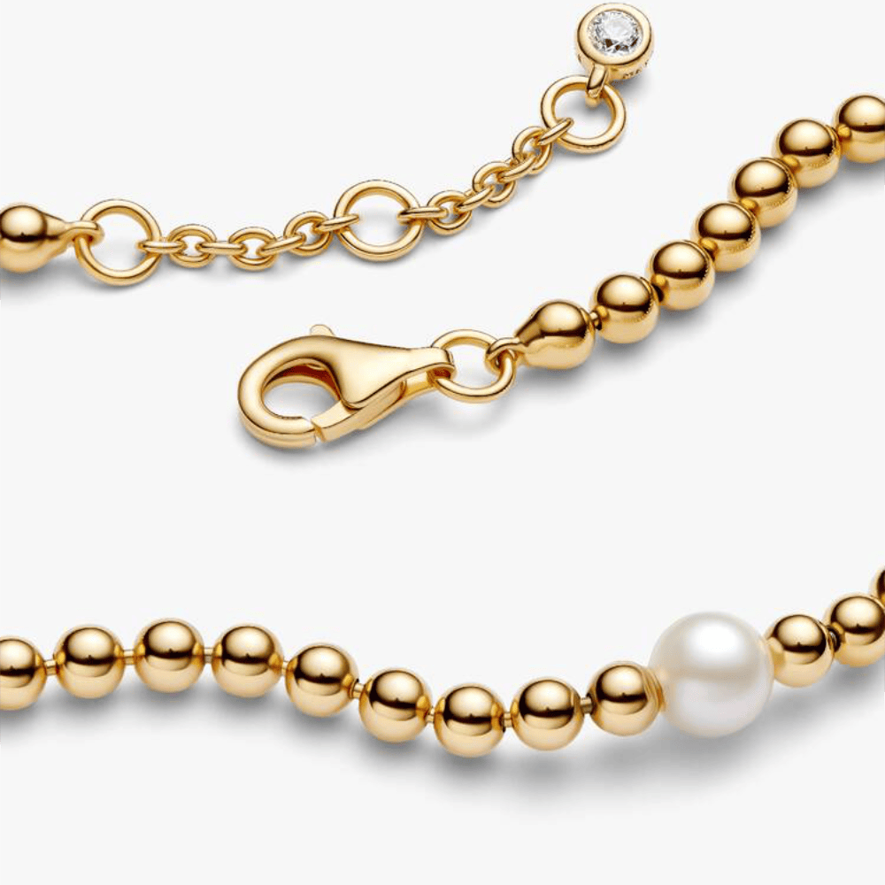 Bracciale con Perla d'Acqua Dolce Coltivata e Sfere