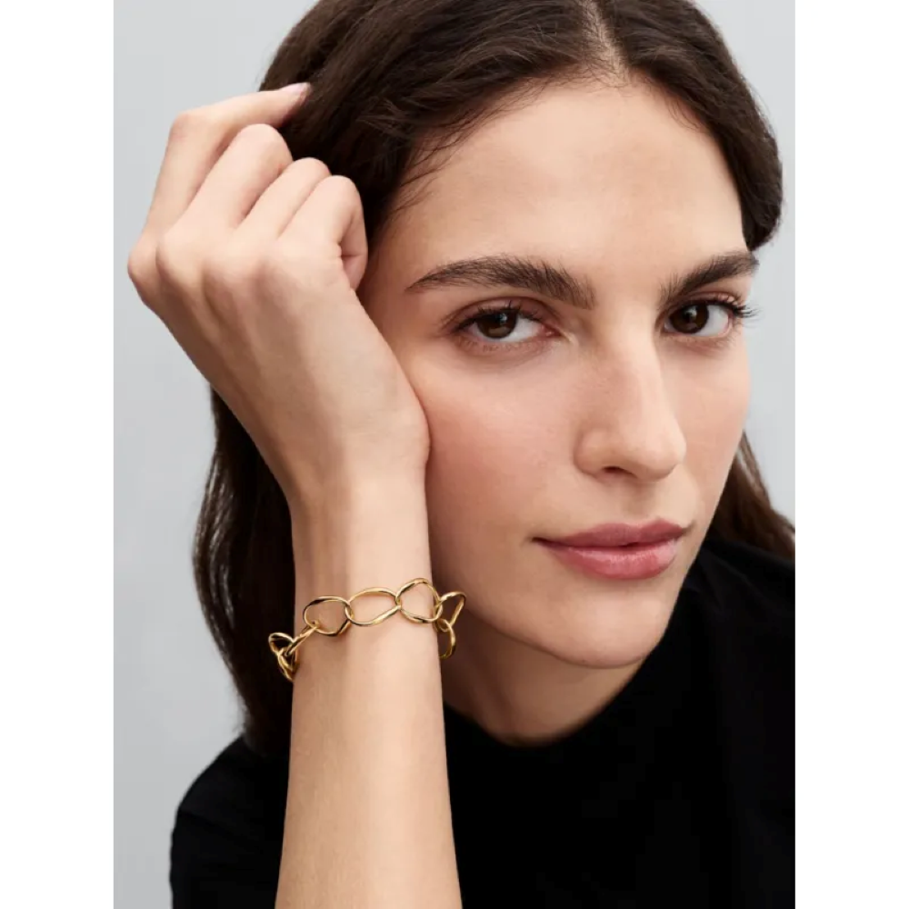 Bracciale Maglia Linea Sinuosa