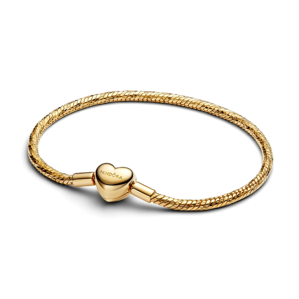 Bracciale Maglia Snake Sfaccettata con Chiusura a Cuore da Incidere