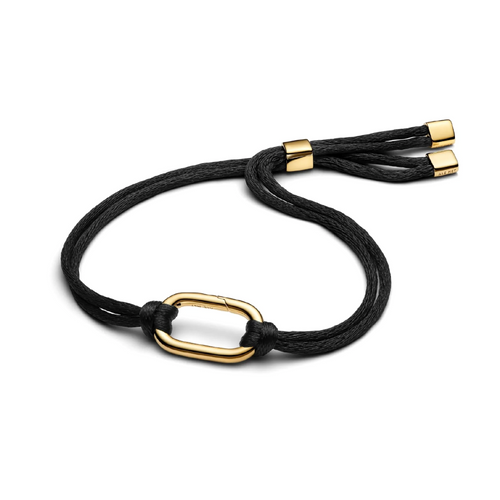 Bracciale Regolabile Cordino Nero con Link Apribile Pandora ME