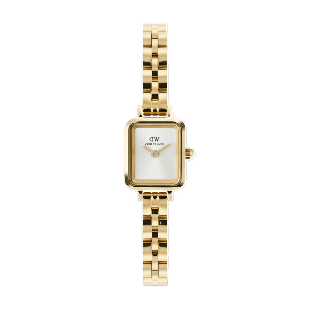 Daniel Wellington | Quadro Mini Arch 3-link White Sunray Gold