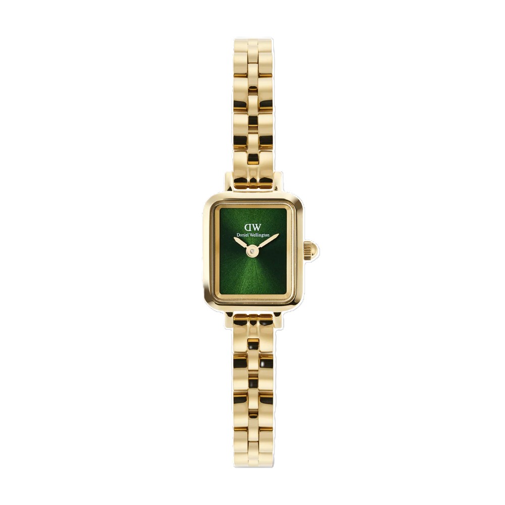 Daniel Wellington | Quadro Mini Arch 3-link Emerald Sunray Gold