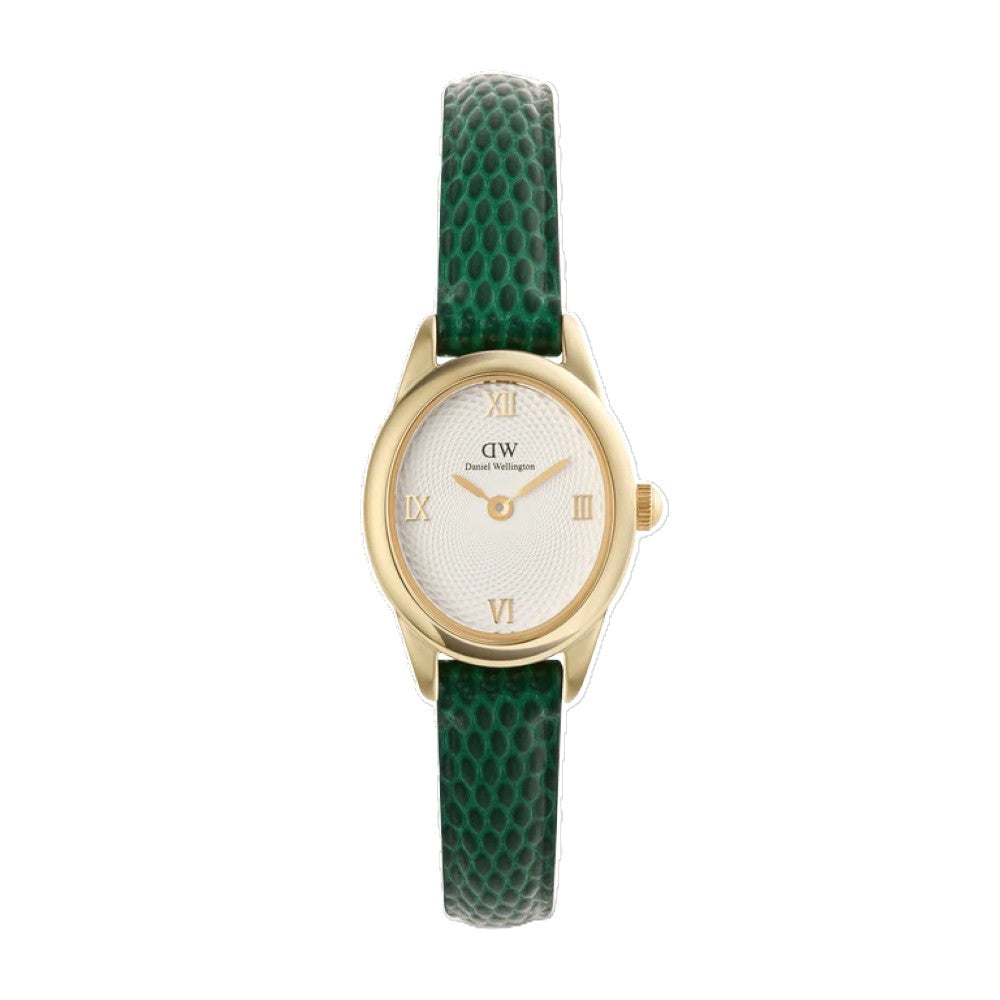 Daniel Wellington | Ophelia Mini Green Lizard White Guilloché Gold